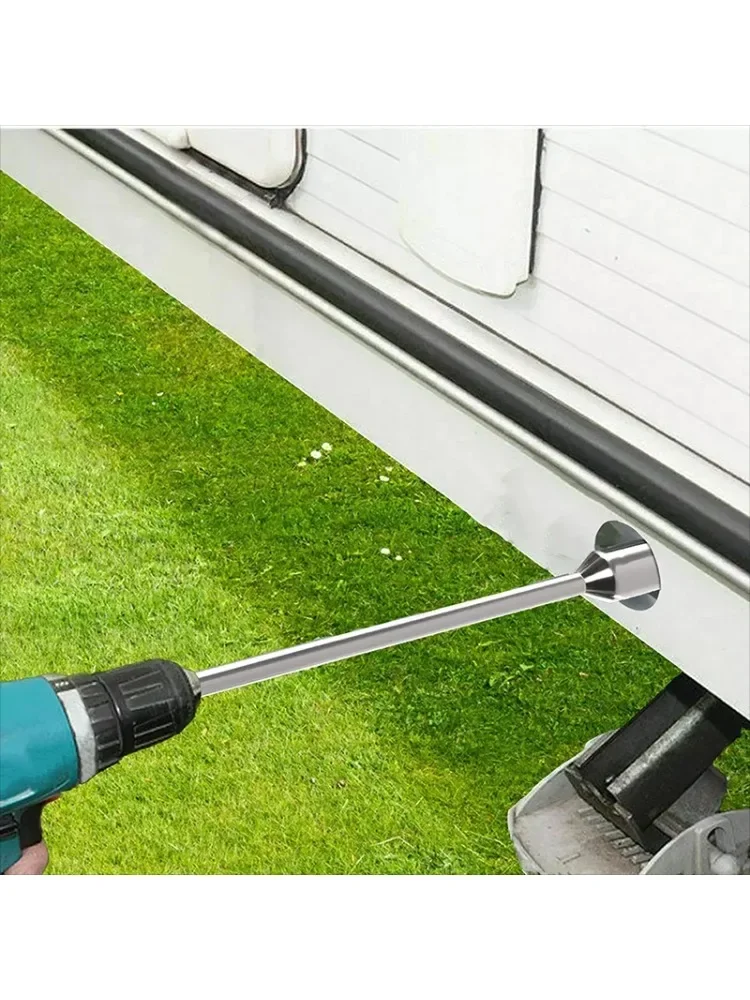 15 cm Lange Zeshoekige Dopsleutel Uitgebreide Reparatie Zeshoekige Paal Rv Been Winder Boor Uitbreiding Jack Socket 19mm RV reparatie Tools - afbeelding 2