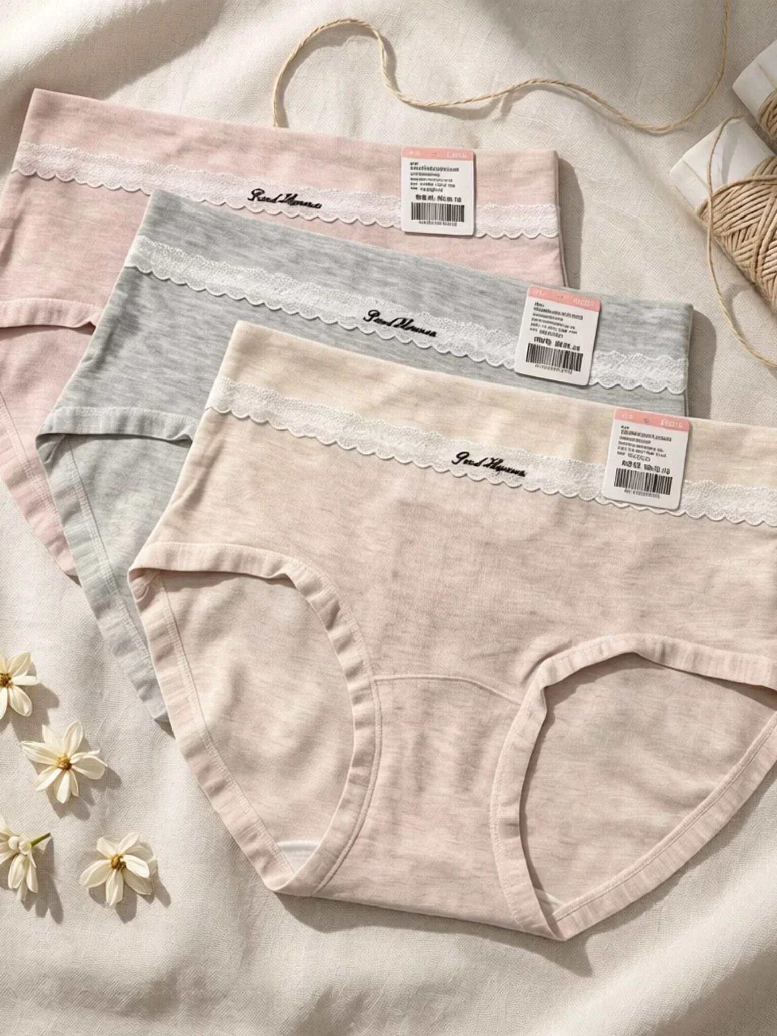 Elegant Daily Modal Ladies Underwear Mid-Waist Comfortable Briefs Youth Cotton Antibacterial Panties for Women in China
