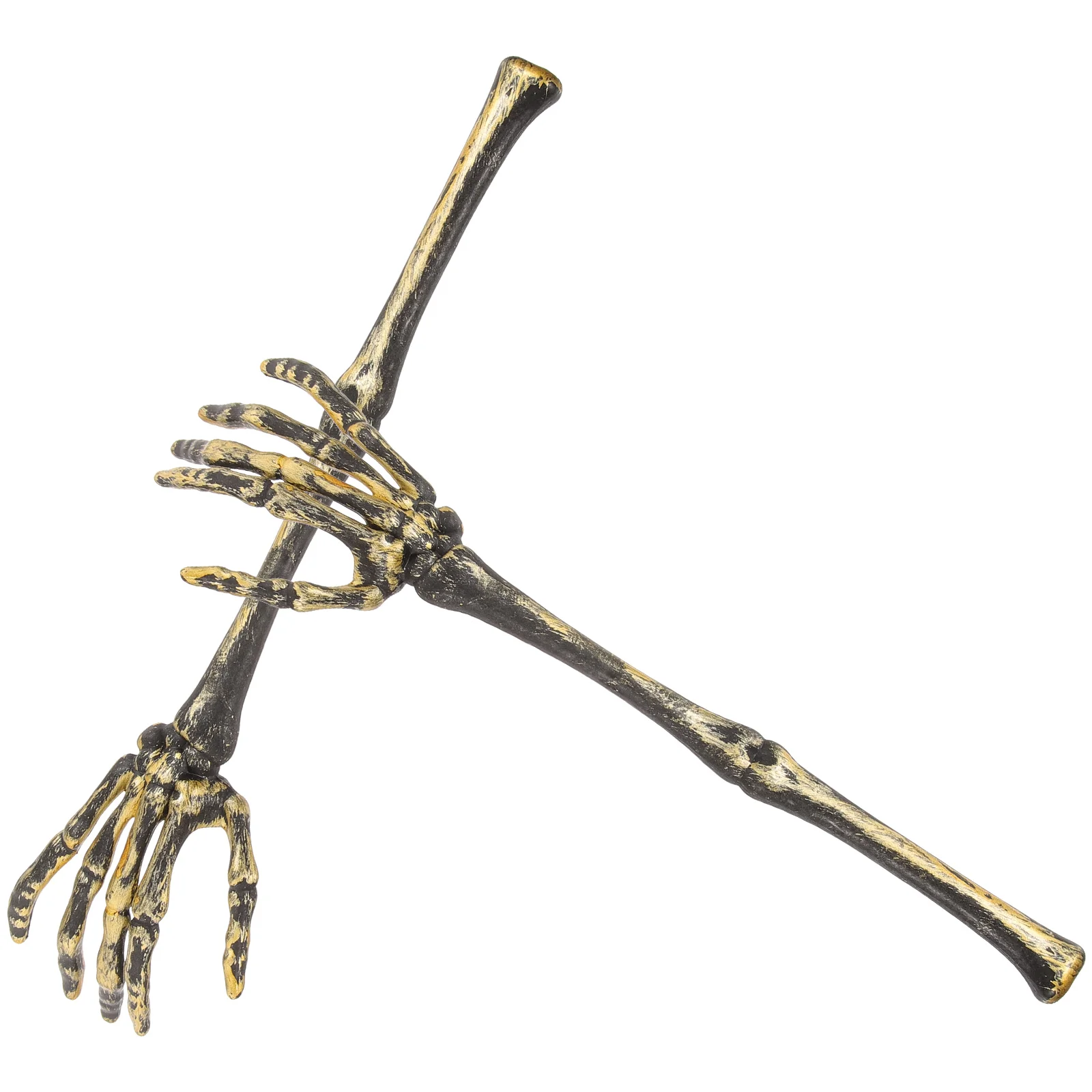 

Halloween Skull Arm Shape Spoon Golden Plastic Staff Party DecorationsGhost Claw Hand Mixing Tongs for Salad Halloween