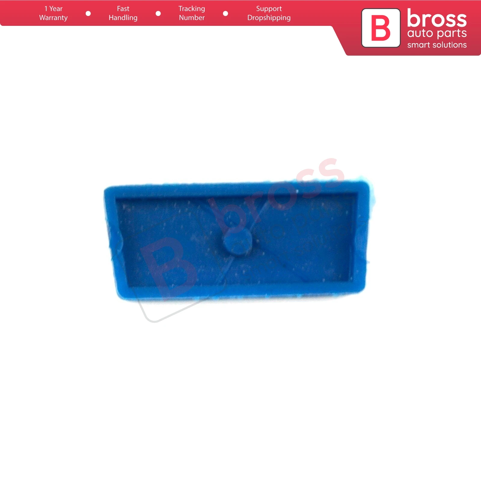 Bross Auto Parts Bross BDP520 1-Button Remote Key Housing Case Cover Blue Color Button for Fiat Punto Doblo bravo Fast Shipment