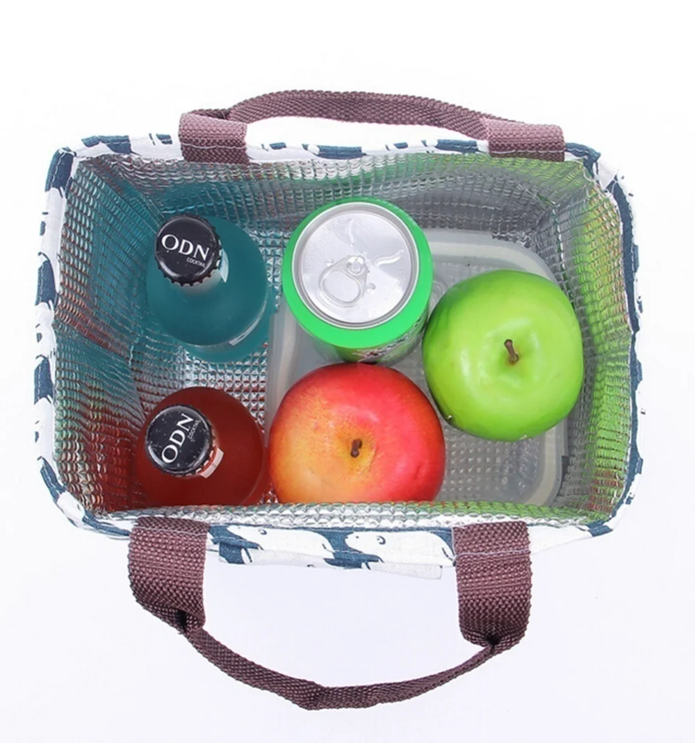 Borsa termica con motivo a cartone animato borsa termica Bento Picnic Pouch Lunch Container MAMA Bag/pencil box/purse