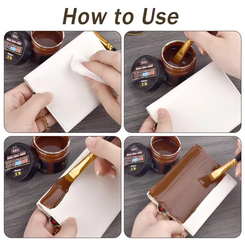 50ml Acrylic Leather Repair Paint Pigment DIY Painting Coloring Pigments For Shoes Sneakers Bag Sofa Car Seat Repair Dye