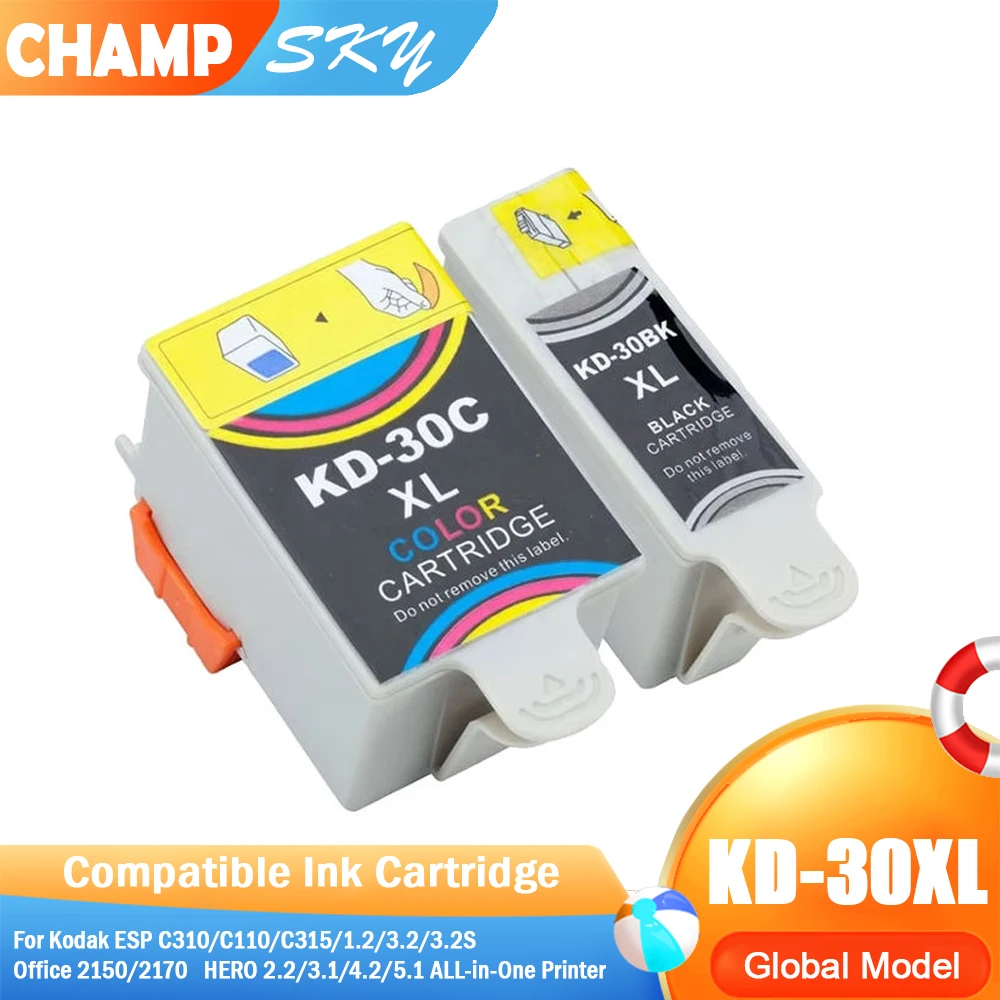 30XL 30 XL Premium Color Compatible InkJet Ink Cartridge for Kodak ESP C310/C110/C315/1.2/3.2/3.2S  Office 2150/2170  Printer