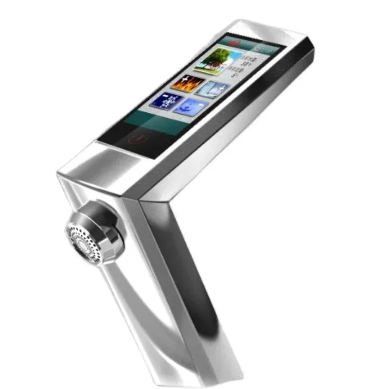 

automatic basin smart thermostatic faucet digital water tap electric touch faucet with LCD panel app smart faucet tap