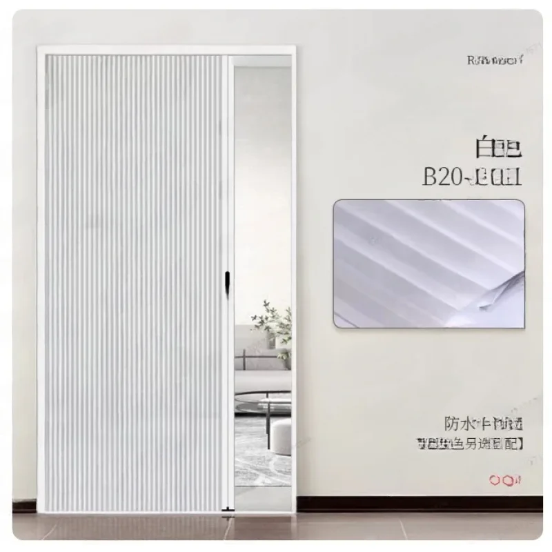 Customized Size Folding Staircase Invisible Partition Full Blackout Living Room Honeycomb Door Trackless