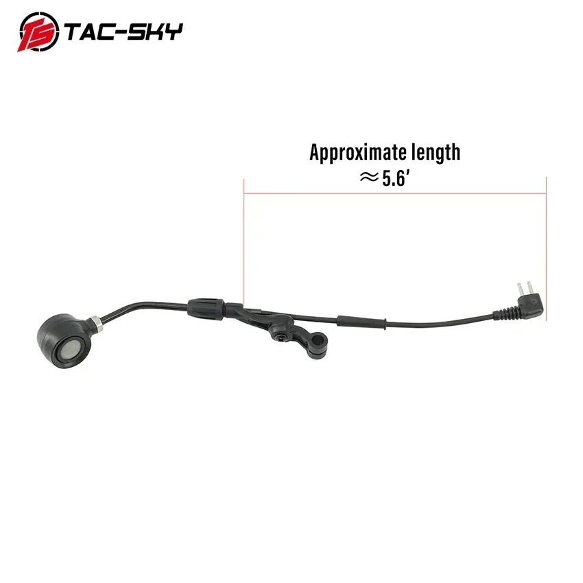 TS TAC-SKY Compatible COMTAC Sport Hunting Noise Canceling Tactical Headset 2-Pin Jack Microphone Accessory