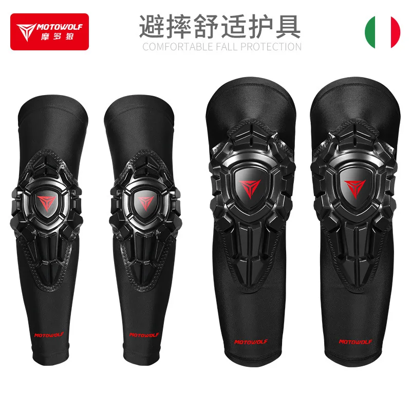 

Motowolf Summer Motorcycle Knee Pads MX MTB Articulated Motocross Knee Brace Motorcyclist Elbow Pads Protection Equipment