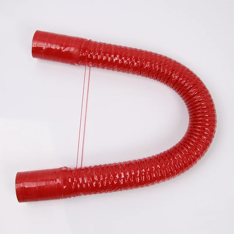 Red Universal 40~100mm Silicone Flexible Hose Water Radiator Tube for Air Intake High Pressure High Temperature Rubber Joiner