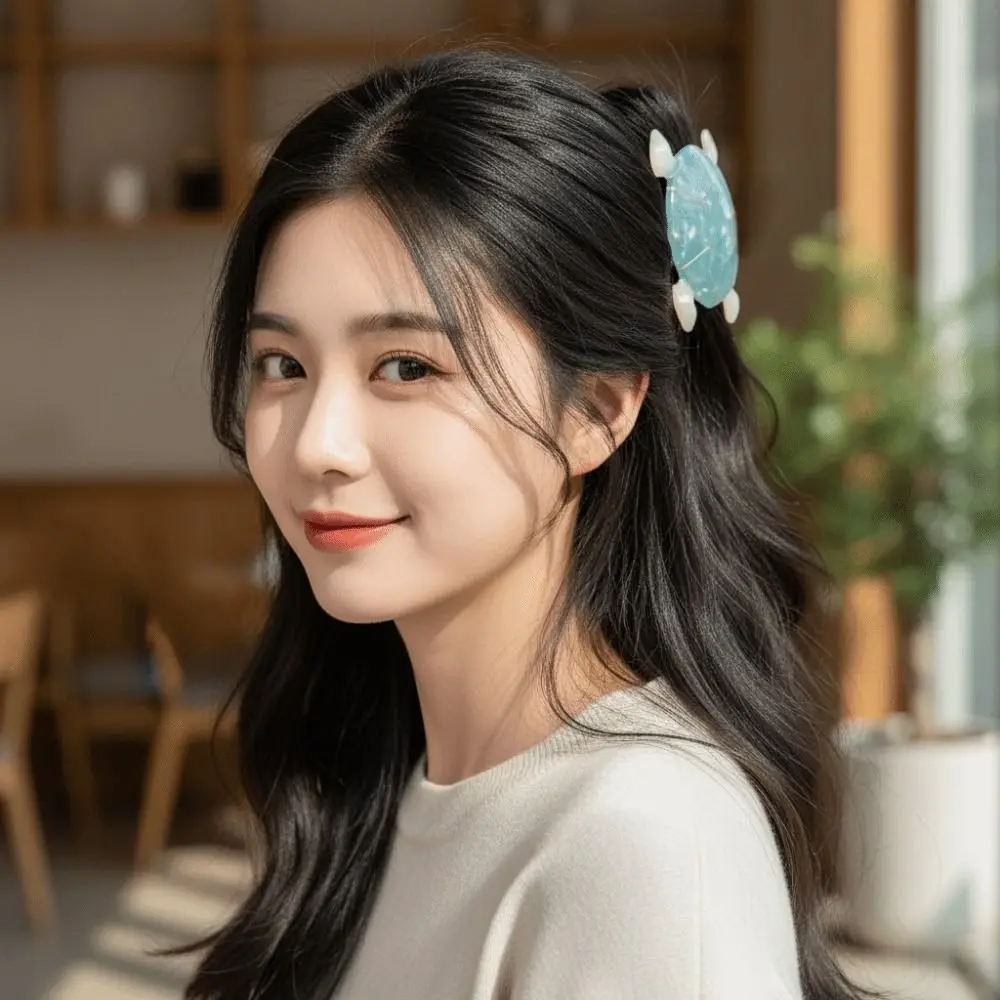 

Cartoon Hair Claw Clips Marine Life Animal Design Ocean Turtles Acetate Hair Clips Cute Hair Accessories for Women Girls