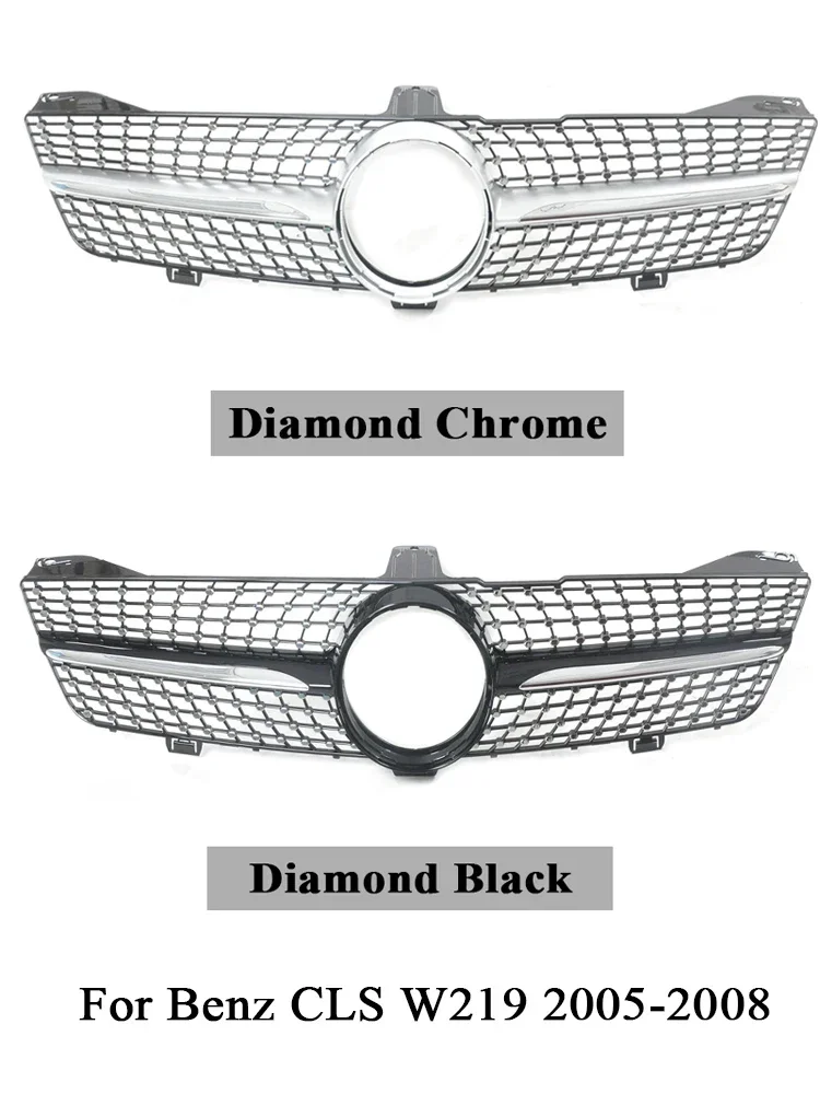 For Mercedes-Benz CLS W219 2005-2011 Front Bumper Facelift Racing Grill Accessories Exterior Parts CLS350 CLS500 CLS550 SLS600