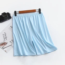 Pantaloncini da uomo estivi di seta di ghiaccio di grandi dimensioni pantaloni da notte Casual modali pantaloncini larghi freddi sottili indumenti da notte pantaloni da notte da uomo Homewear