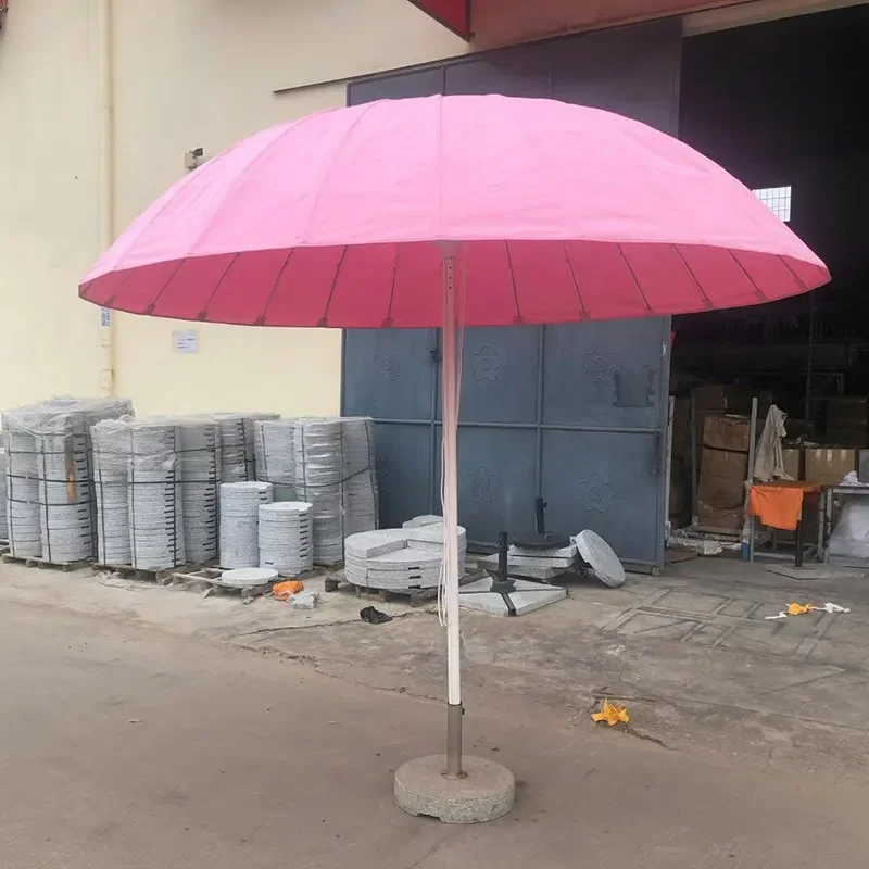 for Outdoor Landscape Sun Umbrella Central Column Large Paradise Parasol for Playground Mall Courtyard Decoration Advertising