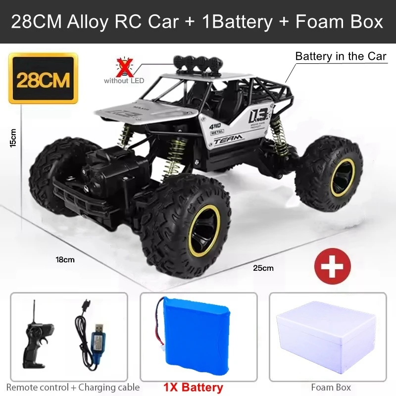 Oike RC Auto Ferngesteuertes Kletterfahrzeug Outdoor Allrad 4X4 Offroad-Trucks Felskletterer 4WD Buggy Rennwagen Drift-Autos Spielzeug