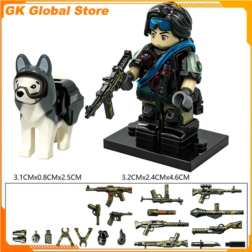 Delta Force Clover game Anime Figure Perimeter Model Building Blocks Desktop Decoration Ornaments Advanced Gift Toys