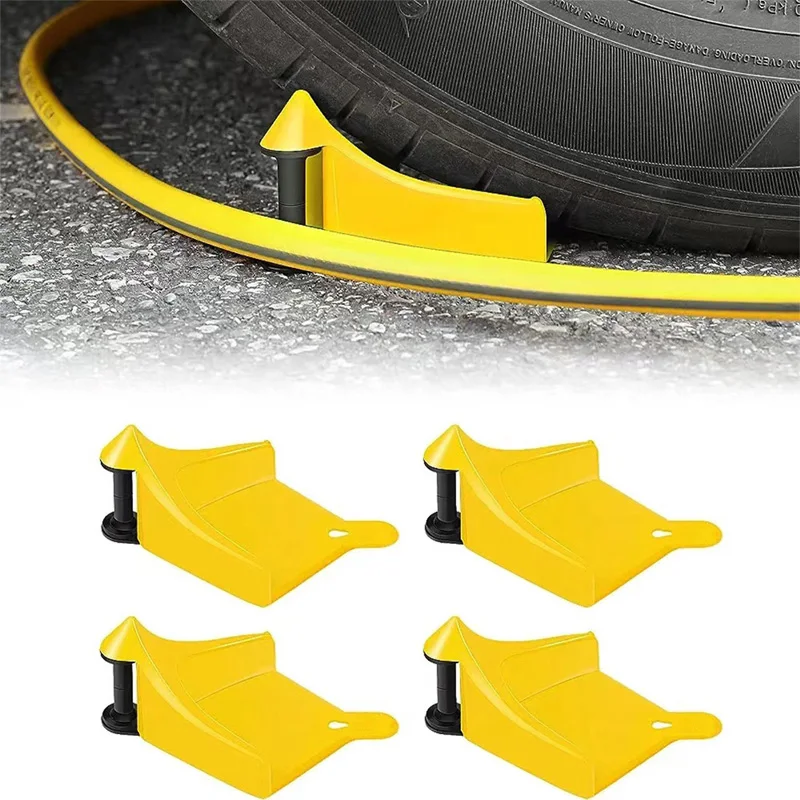 1/4pcs Portable Car Tire Wedge for Car Washing Detailing Tire Hose Guide Preventing Pressure Washer Hose Stuck Under Tires