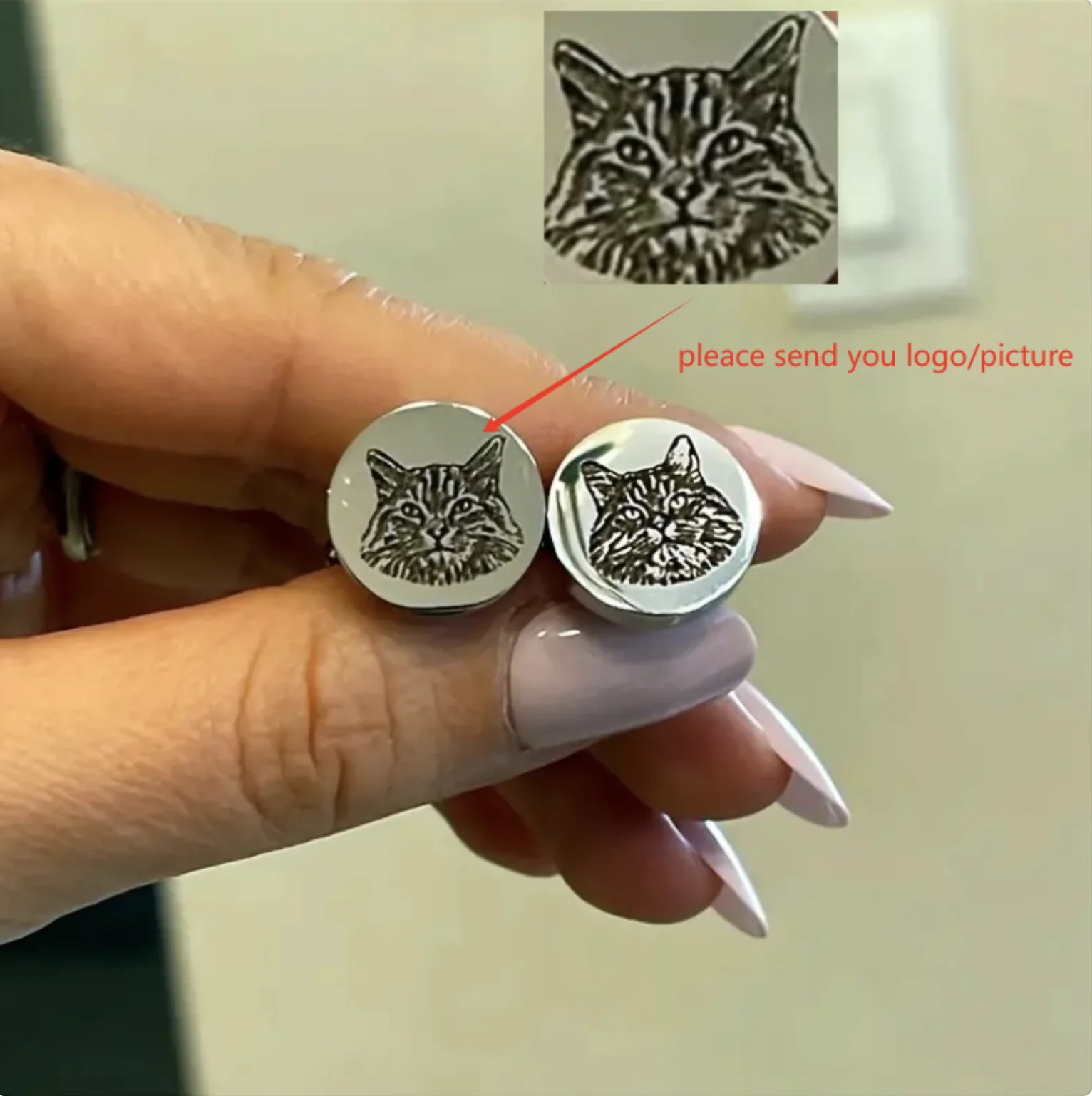 

Customized Pet Portrait Cufflinks, Commemorative Gift, Personalized Animal Cufflinks, Ideal Choice For Gifts