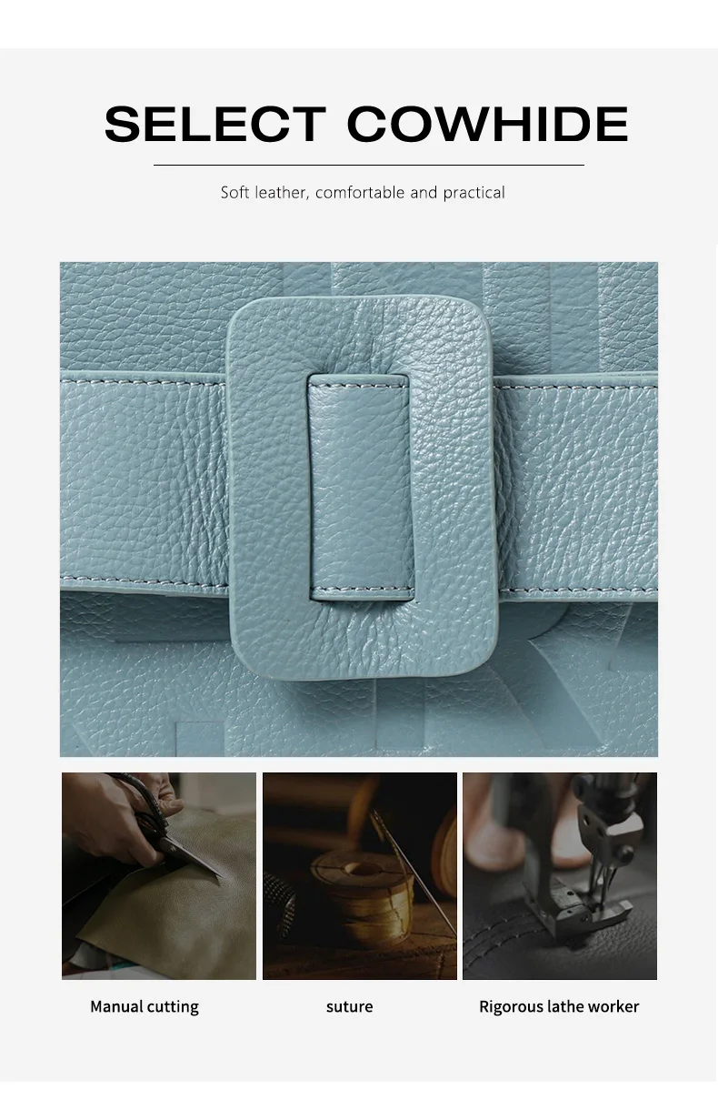 Modische und vielseitige Letter-Tasche für Damen, Handtasche & Umhängetasche aus echtem Leder, neue trendige Damenhandtasche aus Rindsleder 2026 – Detail 6