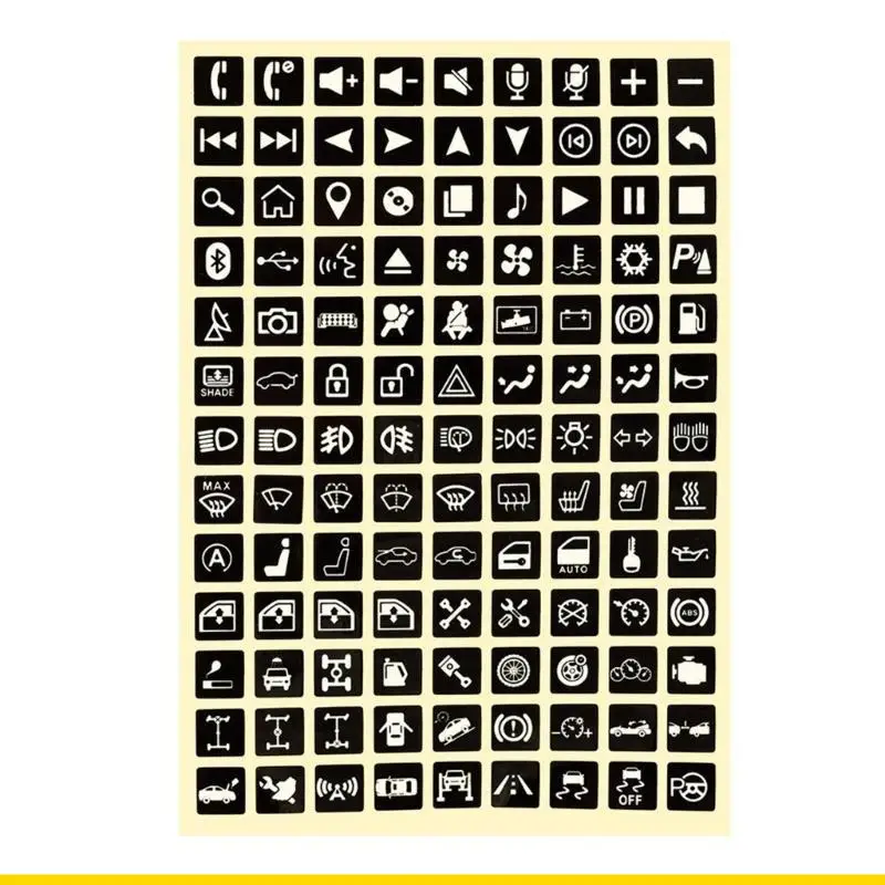 SZCH Car Luminous Stickers Multifunction Button Stickers Switches Label Decals