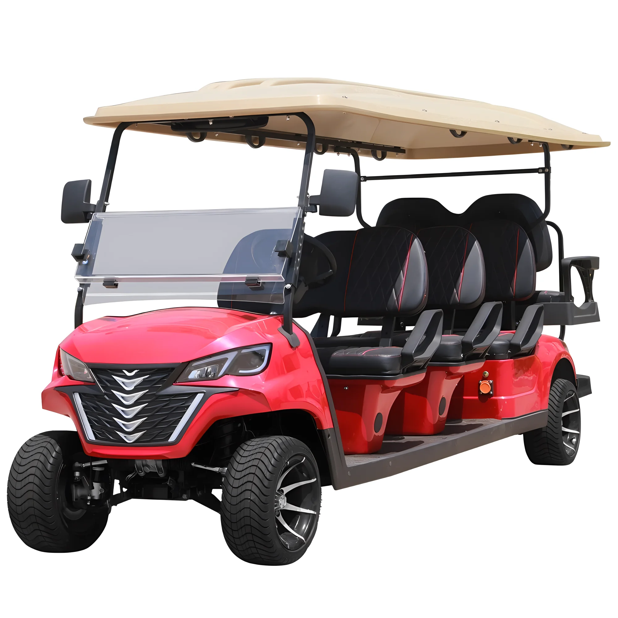 Newest Lithium Battery 48V Solar Panels off Road Beach Buggy Electric Golf Cart