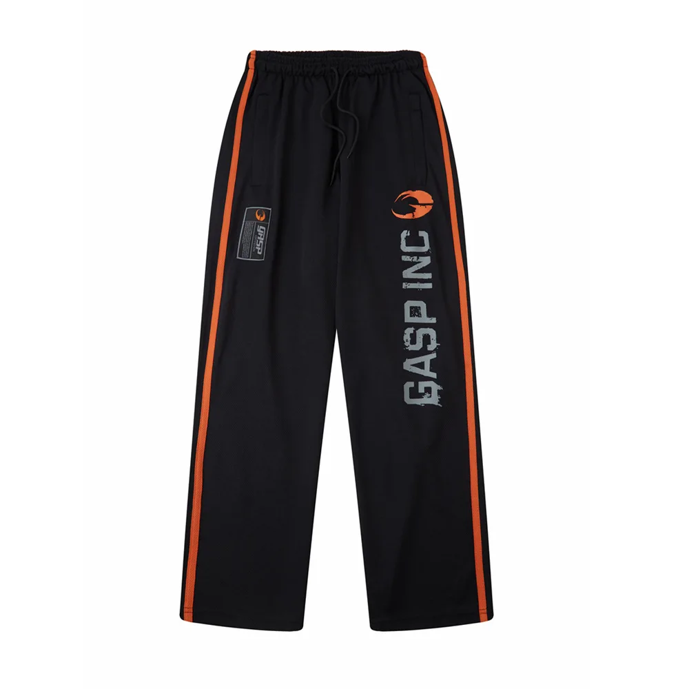 Zomer Nieuwe Ademende Polyester Mesh Sneldrogende Sport, Vrije Tijd, Fitness, Fitness, Europese Losse Oversized Broek