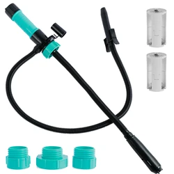 Liquid Oil Transfer Pump Battery Powered Fuel Transfer Pump with 3 Adapters 2.4 Gallons Per Min Portable Liquid Transfer Pump