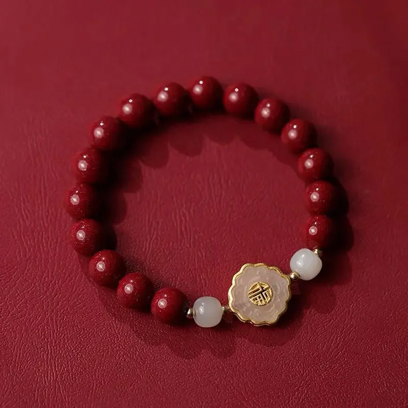 

Purple Gold Sand Women's Natal Year Blessing Bracelet Women's Fashion Versatile