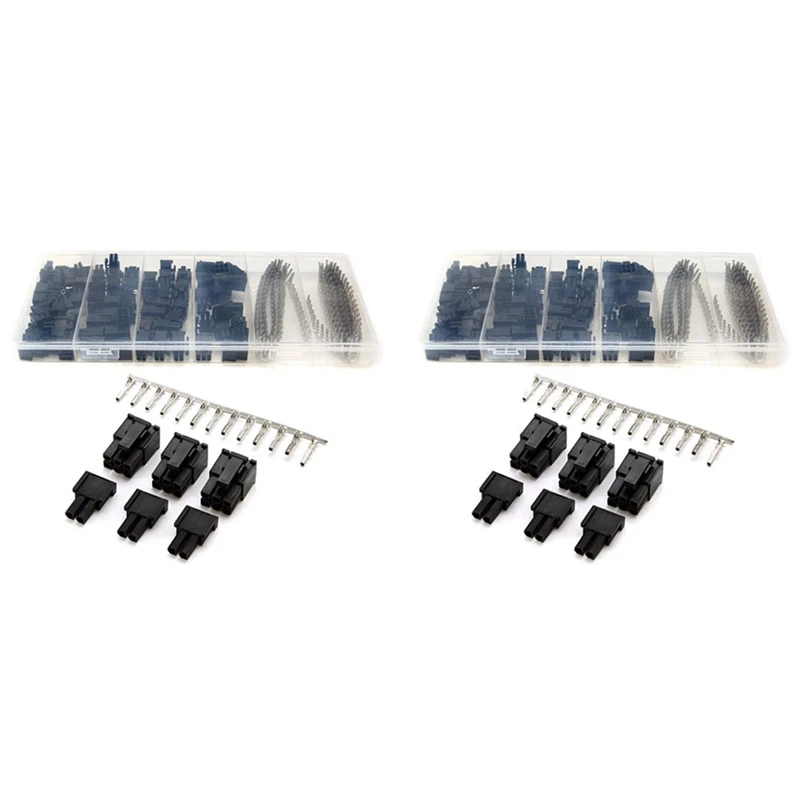 800Pcs Crimp Female Terminals Pin Plug + 100Pcs 5557 8(6+2)P ATX EPS PCI-E Connectors With Plastic Box