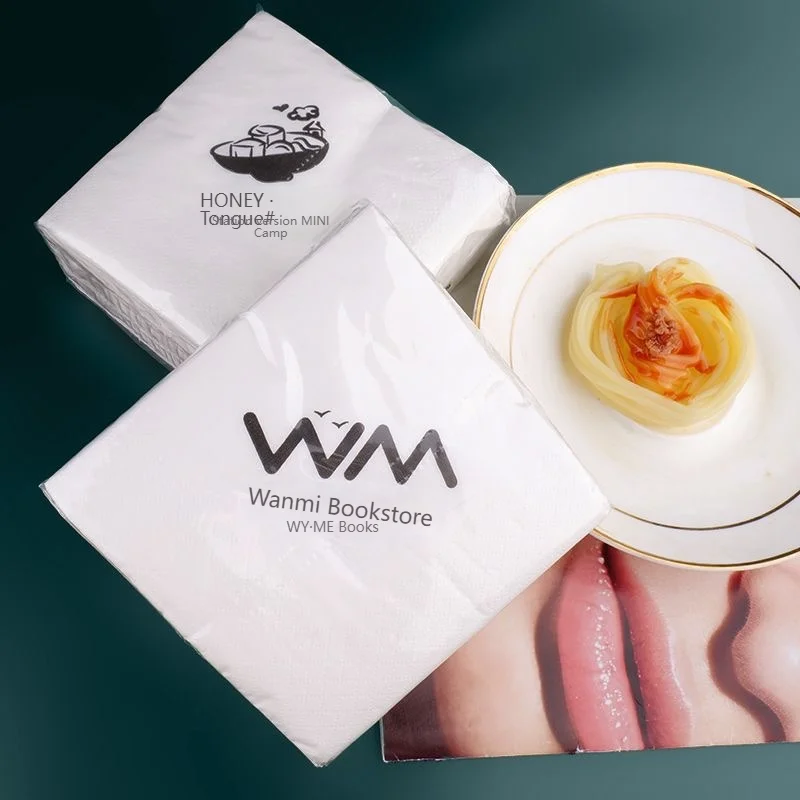 

One box/4800 personalized wedding napkins, custom cocktail napkins, wedding decoration custom paper napkins, wedding banquet