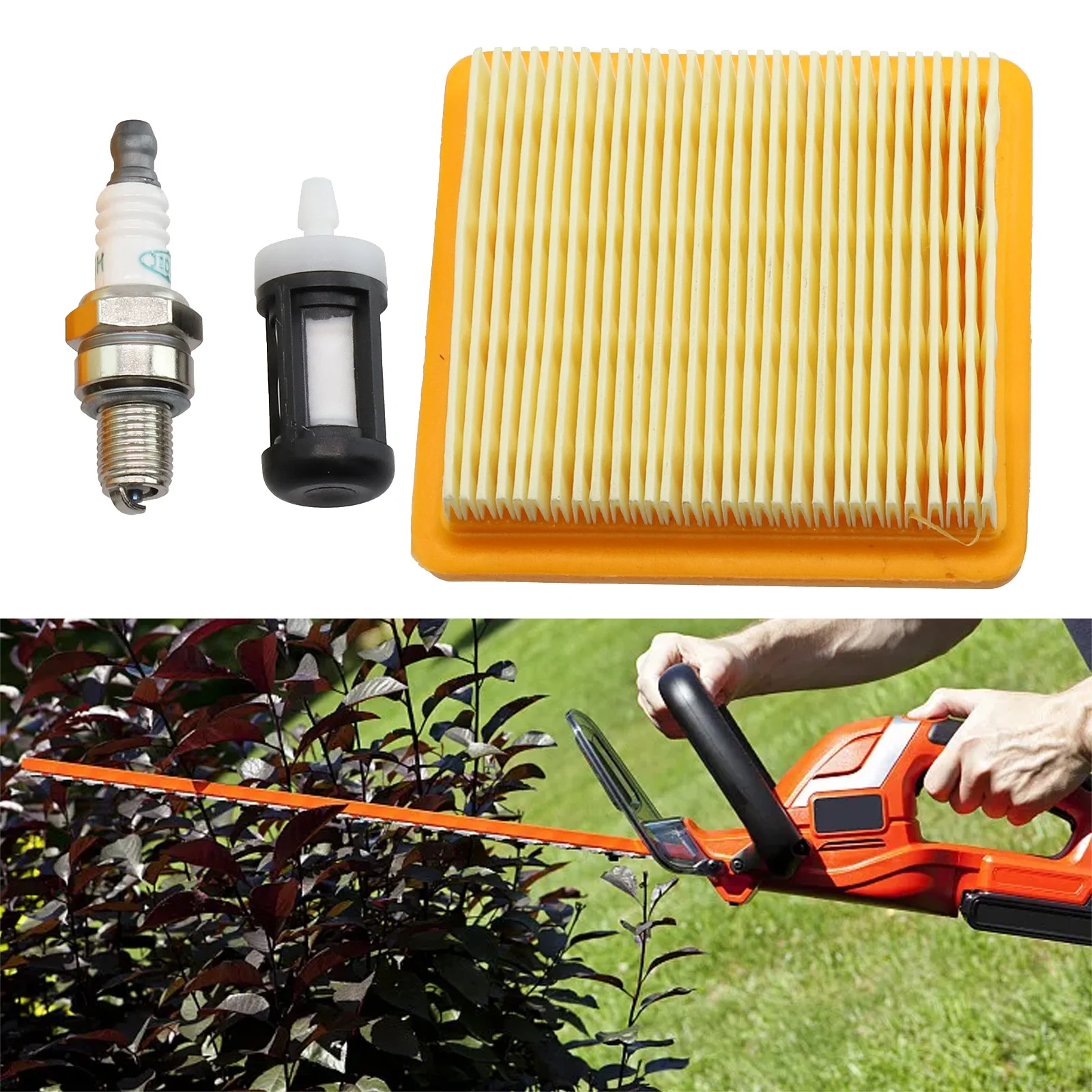 Fuel Filter Air Filter HT102 HT103 Outdoor Plug Replacement Trimmer Yard Brush Cutter Chainsaw FC91 FS96 FC111