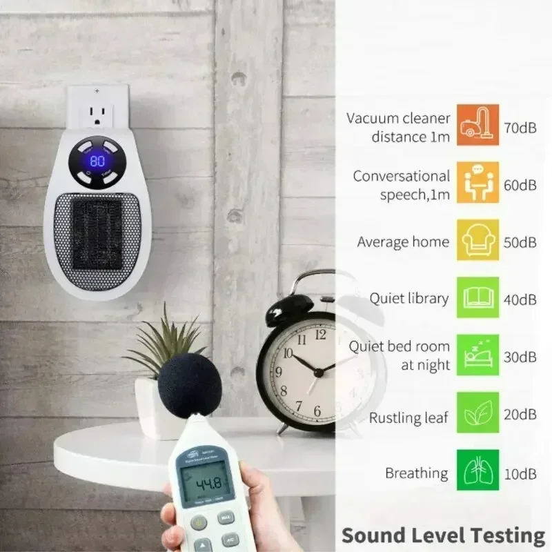 Electric Heater Home Appliance Heating Furnace Portable Heater Plug-in Room Heater Mini Radiator Remote Heating 500W