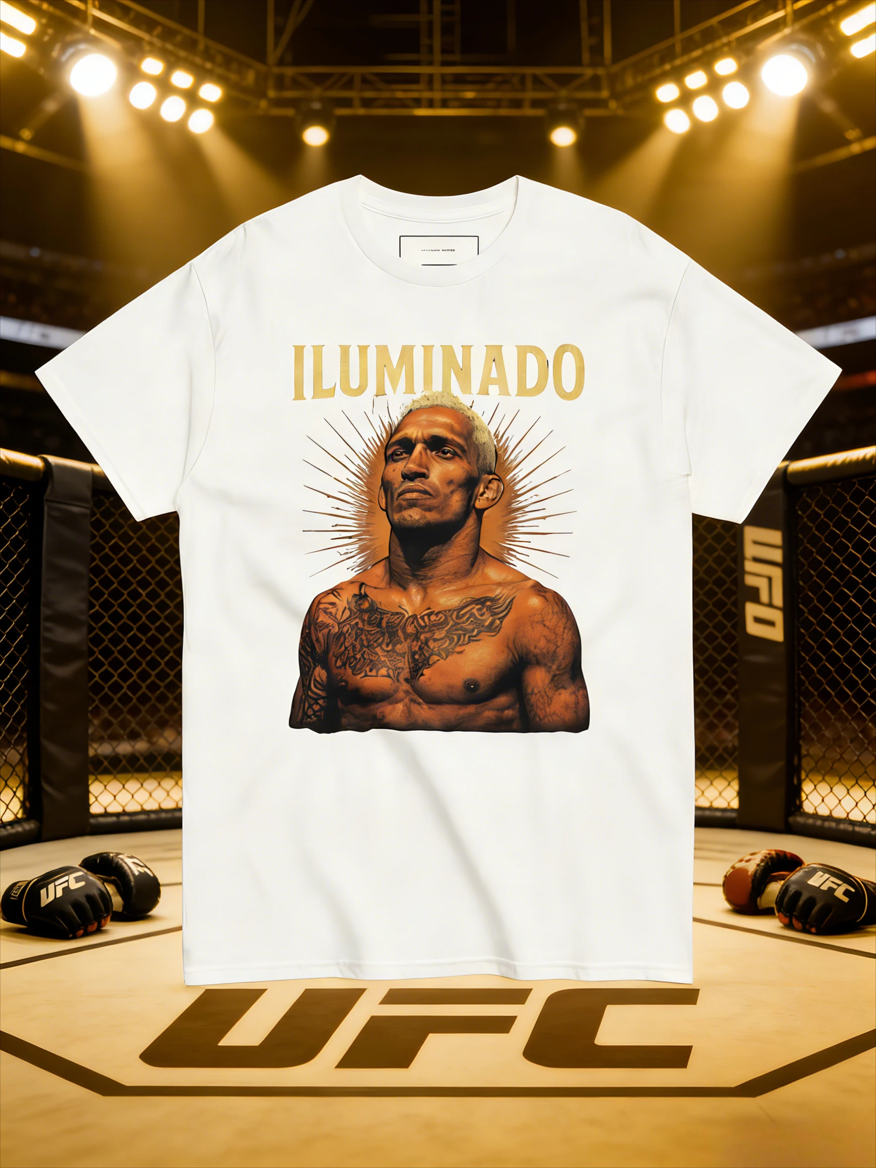 

Футболка UFC Charles Oliveira 2026 летняя, 100% хлопок, дышащая, повседневная, модная, спортивная, унисекс