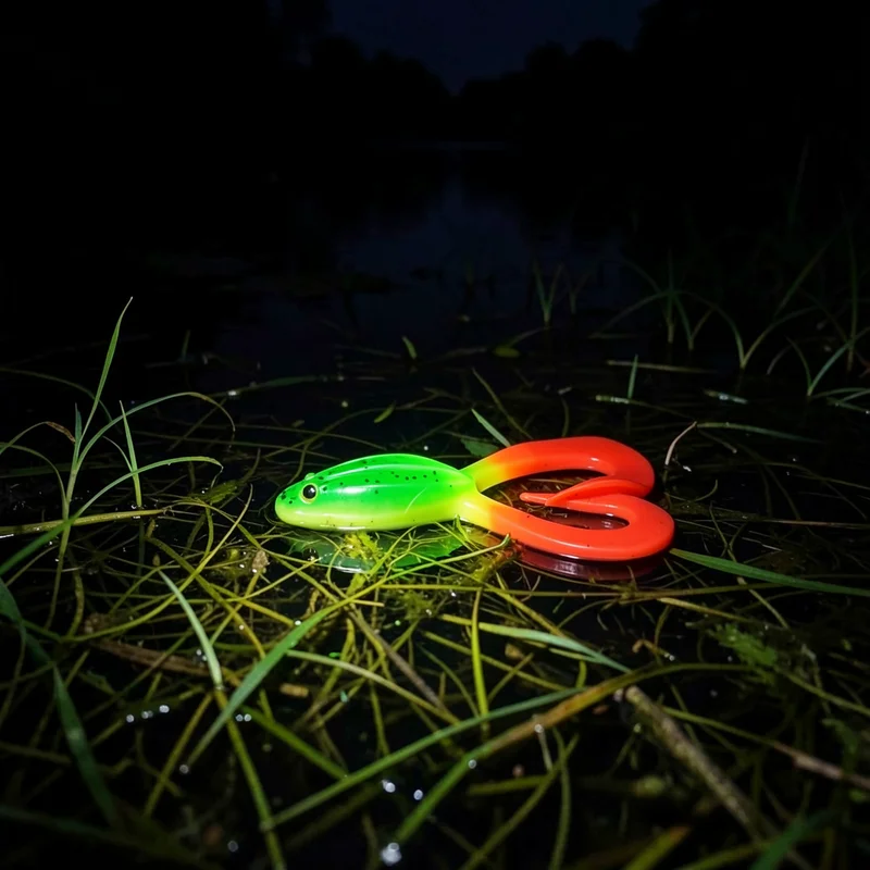 Ultra Realistic 17g Weight 3 Colors Available Soft Plastic Frog Lure Anti-Snag for Snakehead Heavy Cover Fishing