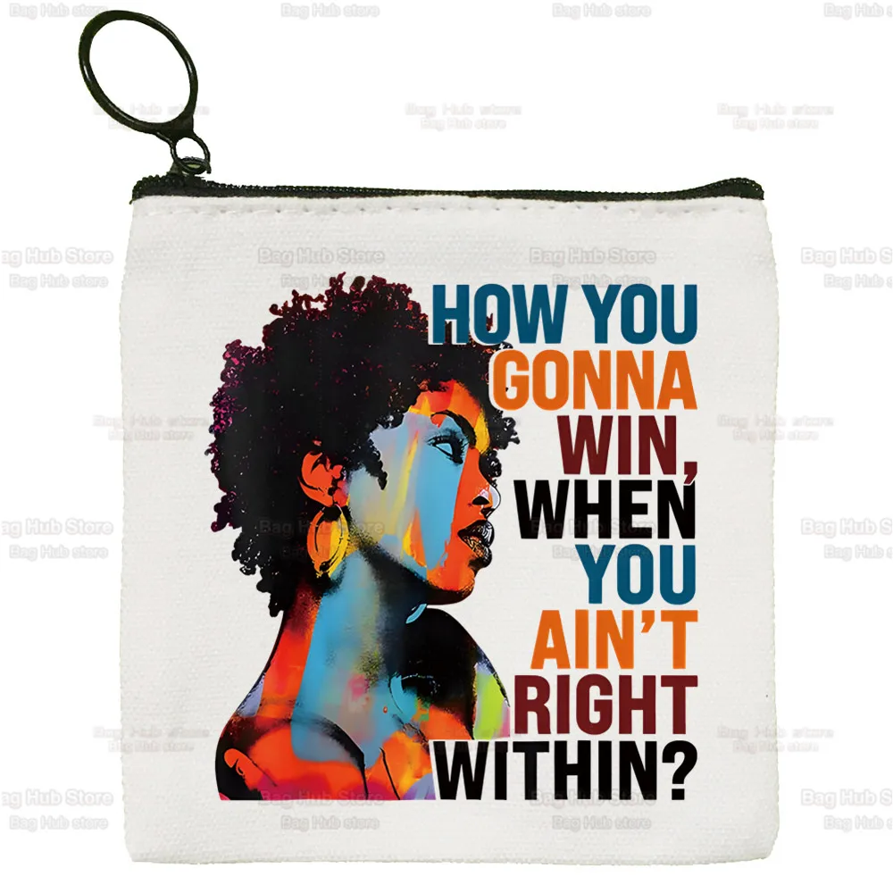 Fugees Refugees Lauryn Hill Coin Purse Female Fabric Small Purse Mini Clutch Bag Cute Canvas Key Case Coin Purse