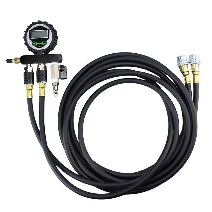 2024 New 4 Way Tire Inflation Deflation System Off-Road Digital Pressure Gauge Customize Hose and Air Chuck