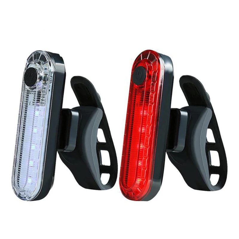 Bike Tail Light Waterproof Riding Front Rear Light LED USB Rechargeable  Bike Headlight Cycling Tail Lamp Bicycle Lantern
