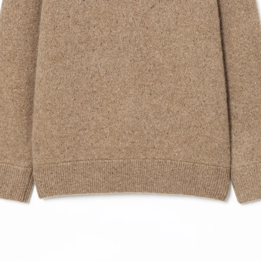 بلوزة نسائية فضفاضة مطرزة مع ياقة من الصوف وأكمام طويلة وسحاب للخريف والشتاء معطف دافئ جديد #5