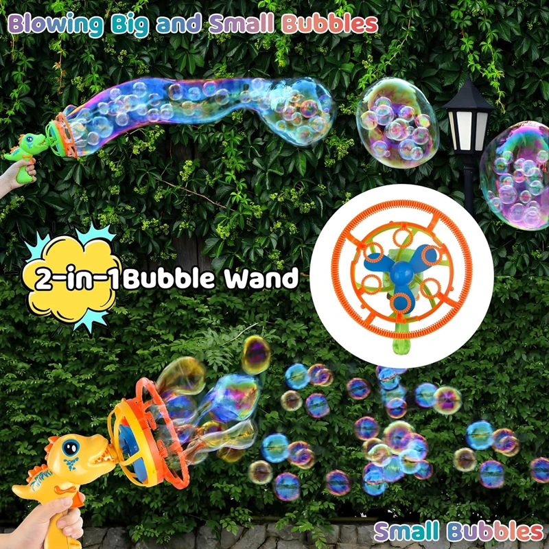 Bubble Gun Bubble Machine Dinosaurier Bubble Blower Spielzeug für Kinder Party begünstigt Geburtstags geschenke für Kinder Outdoor-Spaß Spielzeug