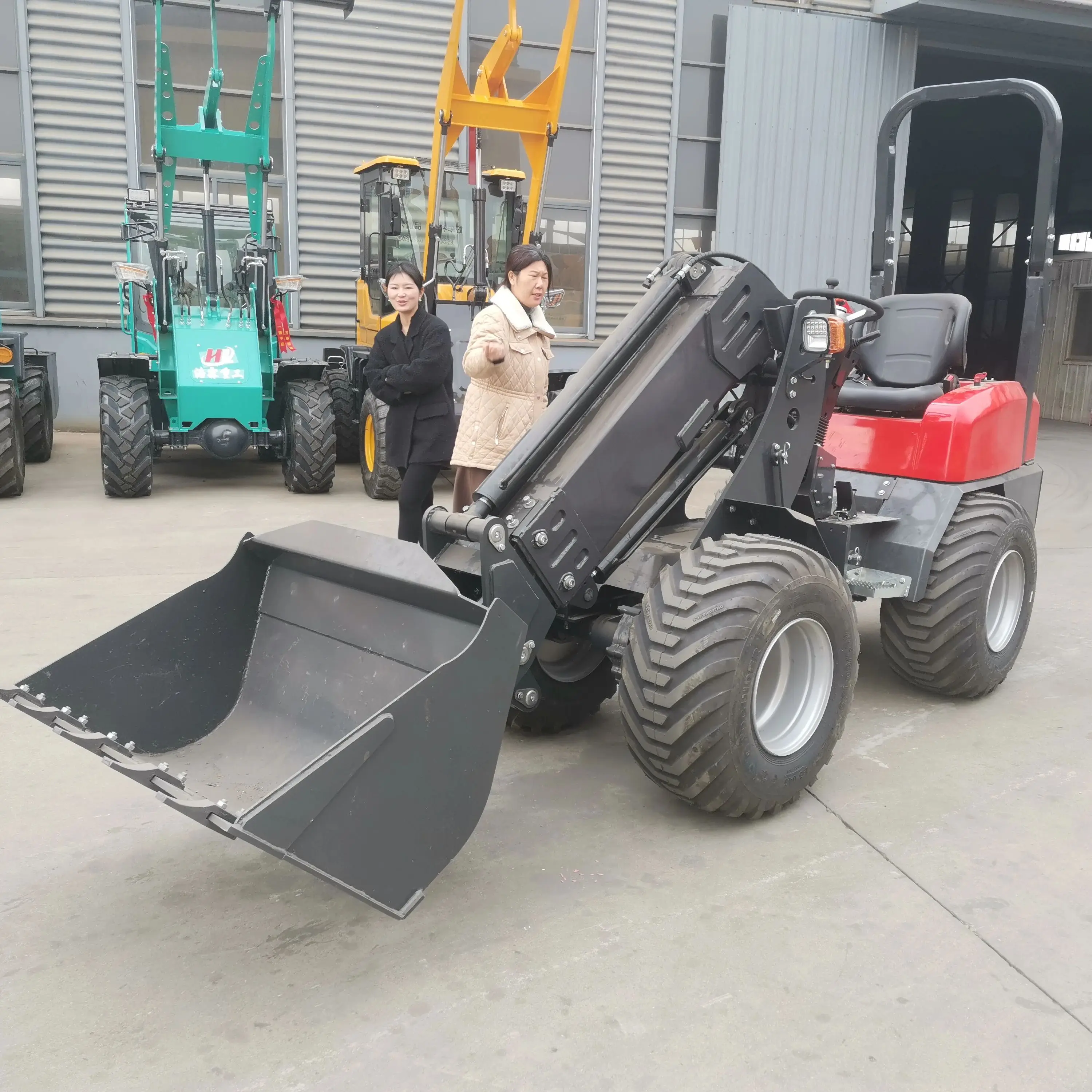 

Chinese brand compact loader telescopic arm micro wheel loader