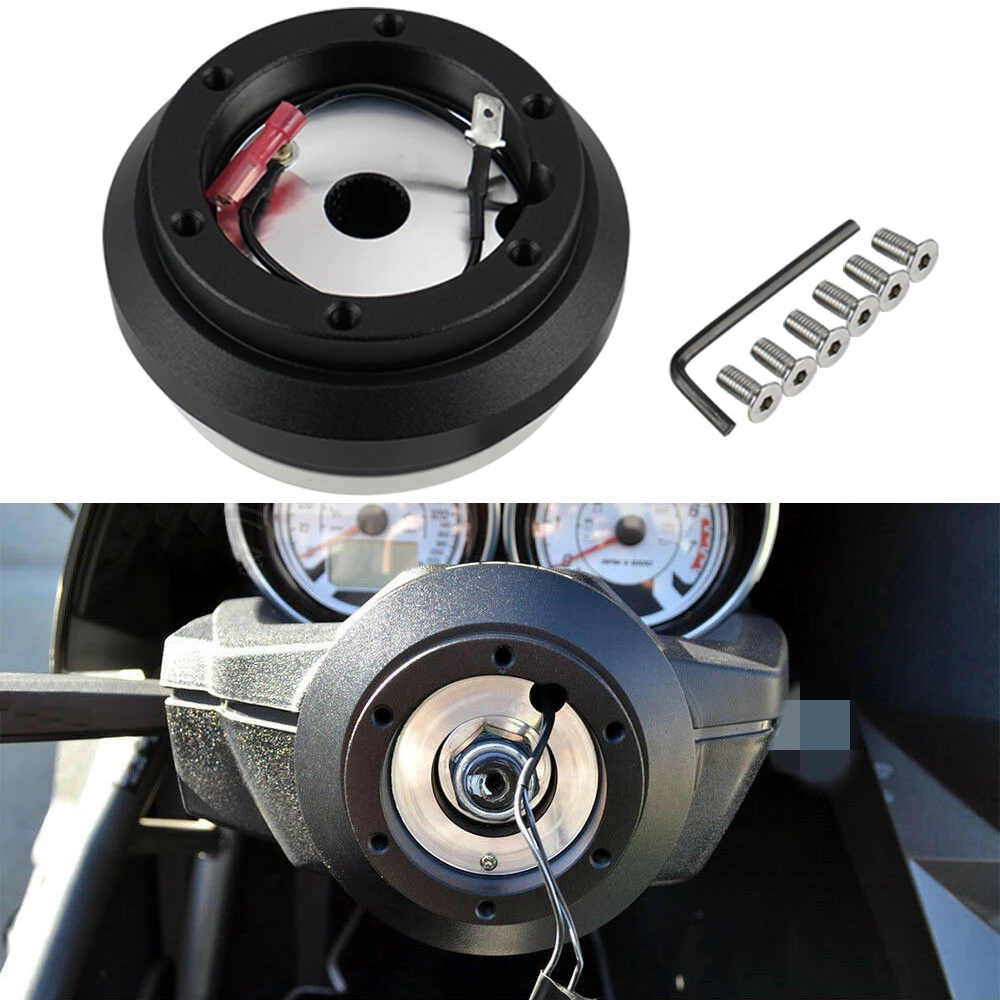 

Car Steering Wheel 6-Hole Short Hub Adapter for Honda Civic Accord Prelude for Honda Del Sol 93-97 for Acura Integra 94-01
