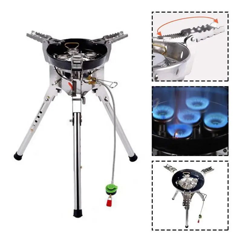 

8400W Outdoor Camping Gas Stove Portable Foldable Burner Camping Picnic Windproof Stove Backpacking Camp Cooker BRS-69/BRS-69A