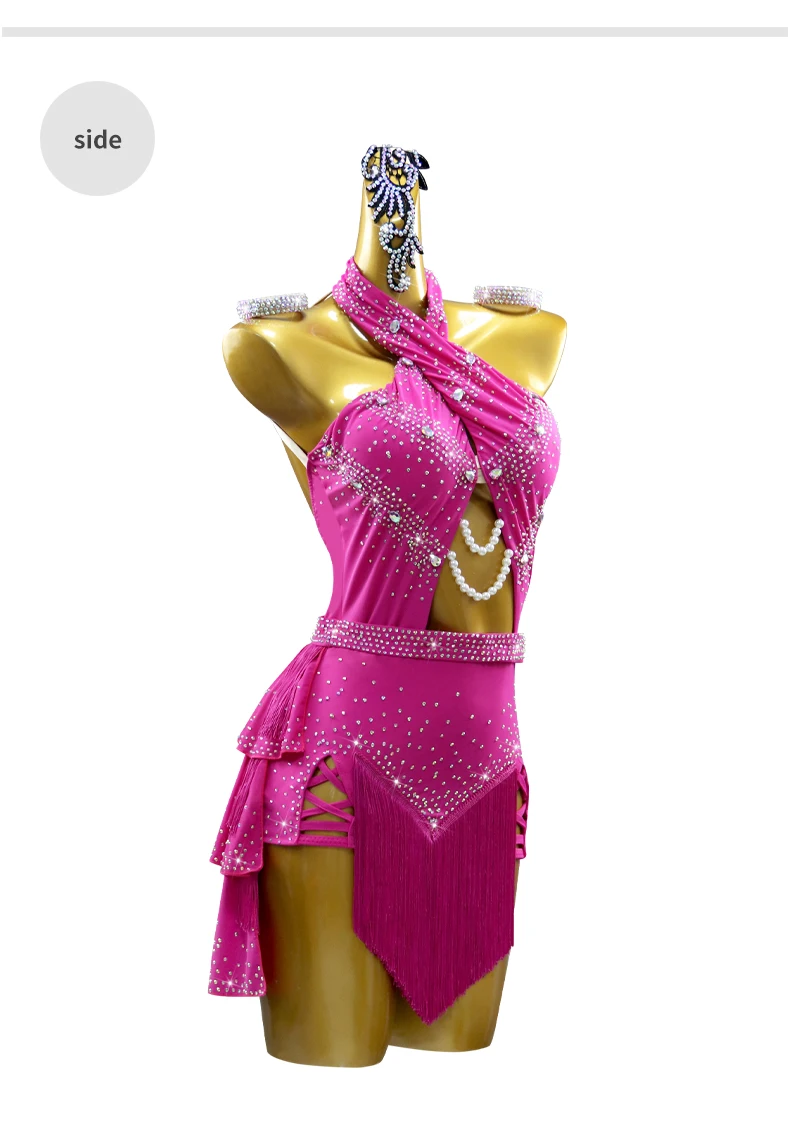 Damen-Kostüm für Festival, Tanz und Sport, Fransenrock, Lateinanzug, Damenkleid 2025, Mädchen Sexy Tanz- und Partykleidung – Detail 8