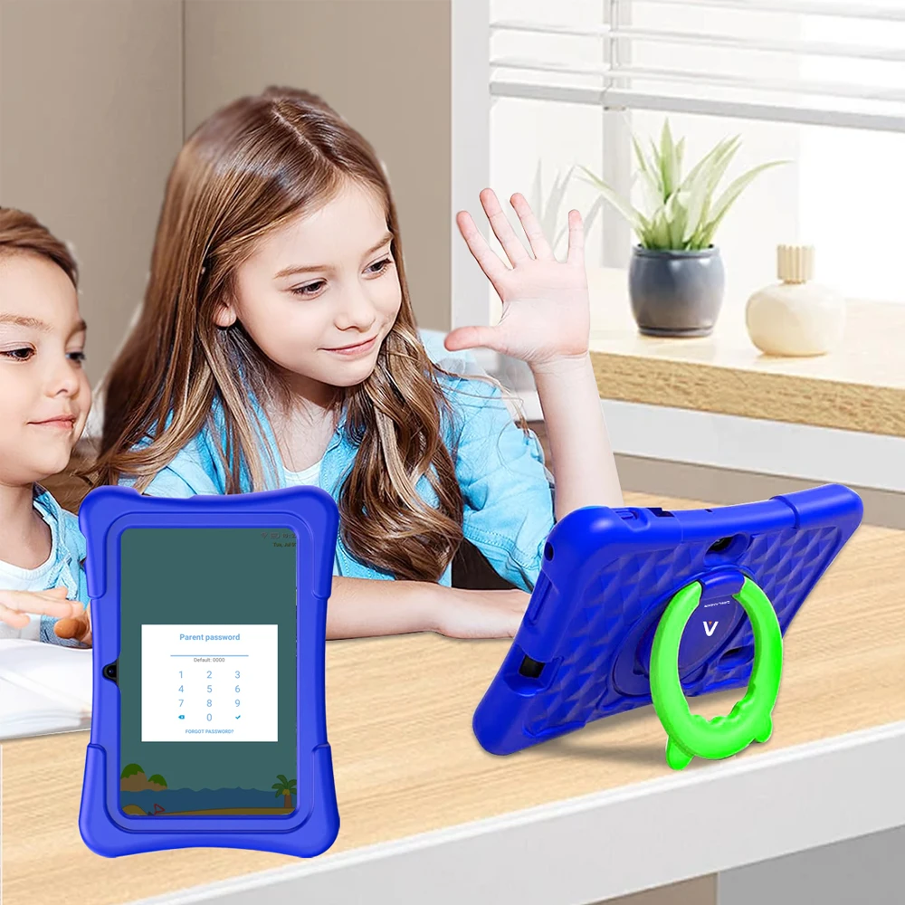 Imagem -06 - Crelander Kids Tablet 4gb Ram 32gb Rom para Crianças Estudo Educação com Silicon Protect Case Stand Mini Android Tablet pc