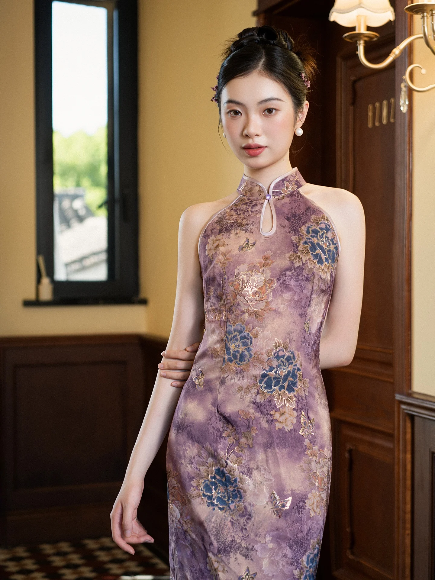 

New Chinese Sle Svel Qinglei Dr Women's Engagement Ceremony Dr Daily Wear Midi Dr Breathable Polyester