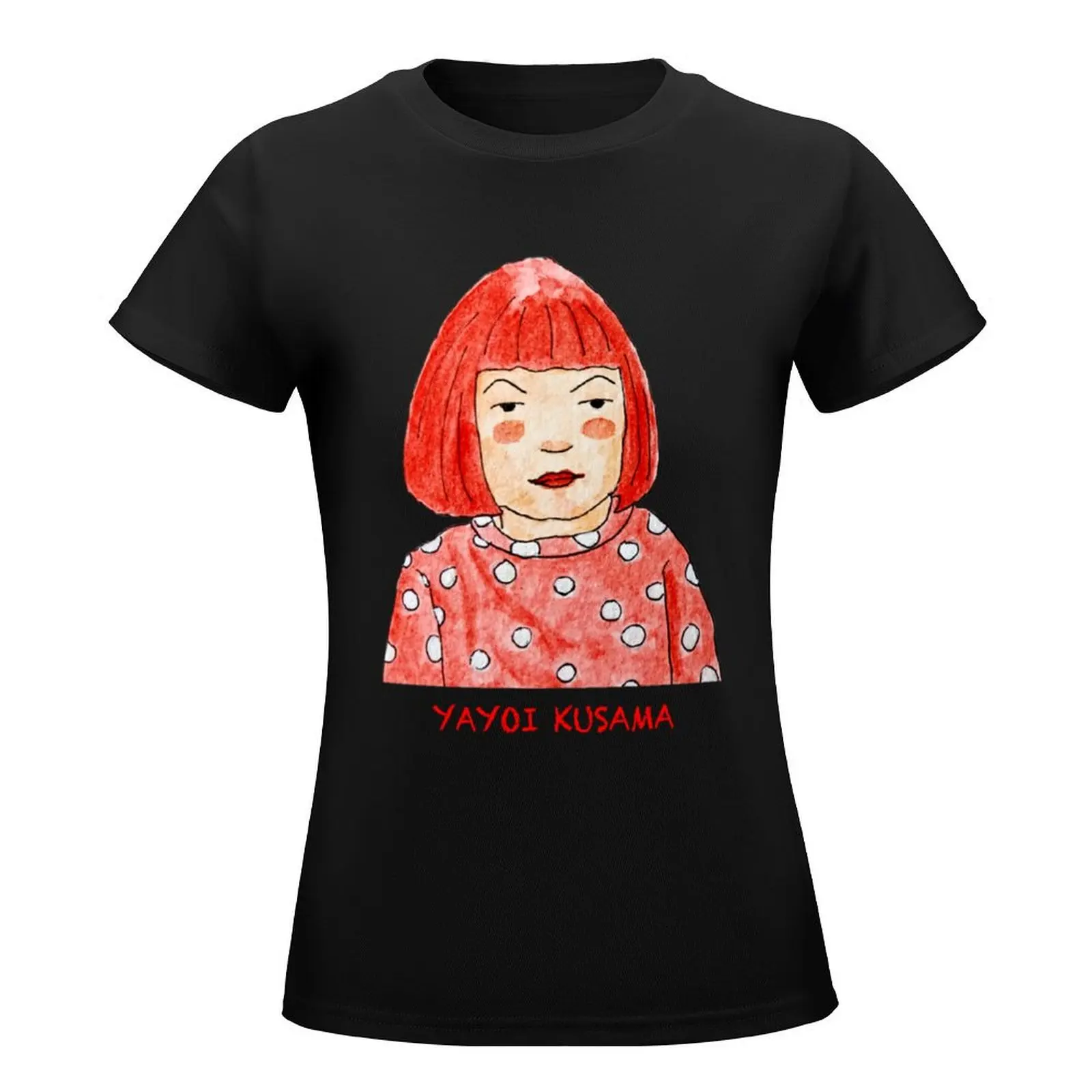 YAYOI KUSAMA - Fanart T-Shirt animal print shirt for girls cute tops cute clothes graphics tshirts for Women