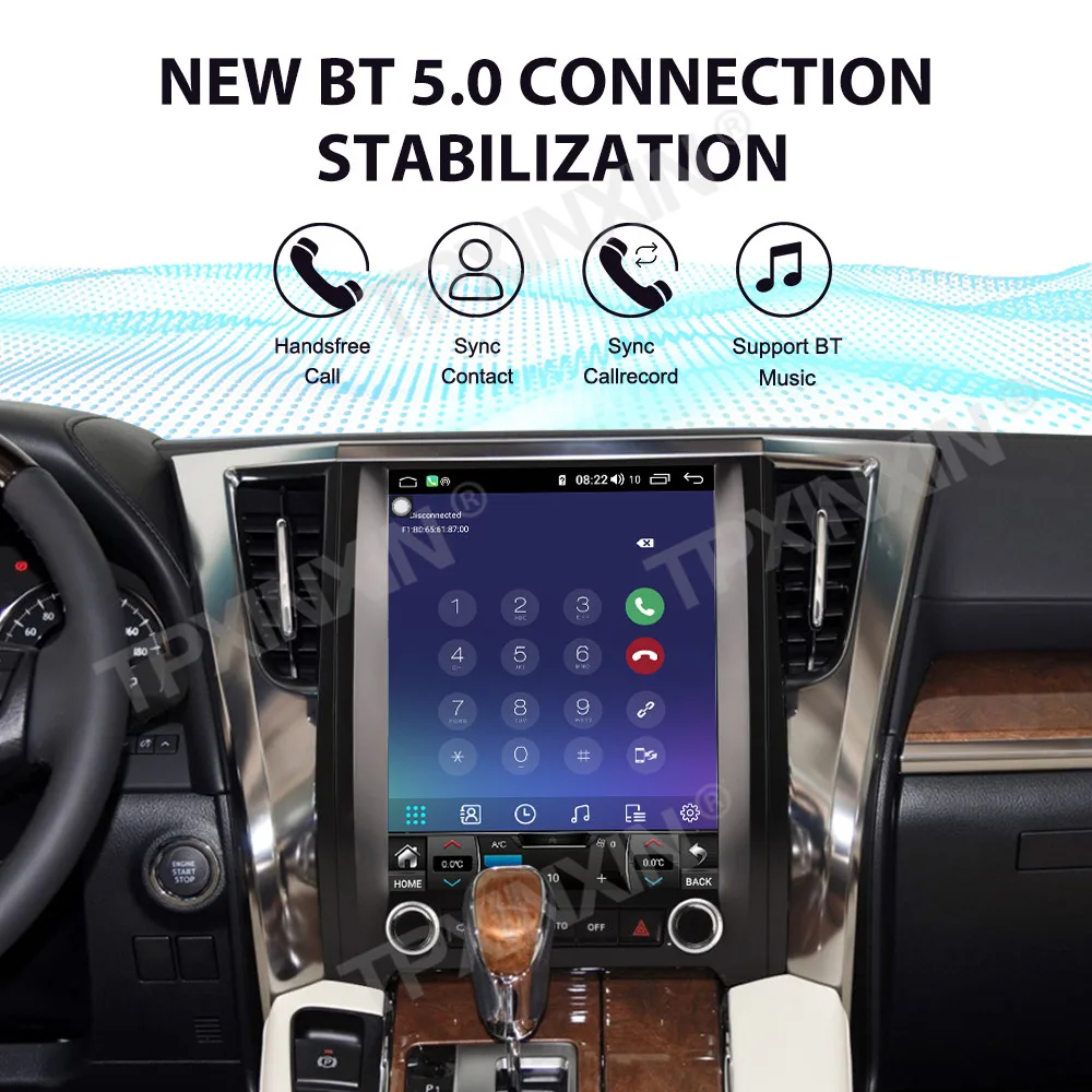 

Auto Android 14 Stereo Carplay Multimedia Player For Toyota Alphard 2013-2020 Car Radio Navigation 12.1 Inch Scren Head Unit DSP