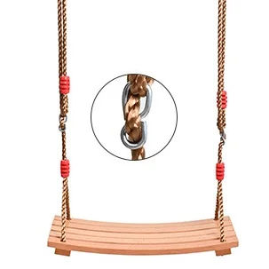 Swing Set For Kids Indoor & Outdoor Wooden Seat Swing Plastic Material For Garden Playhouse Adventure Park