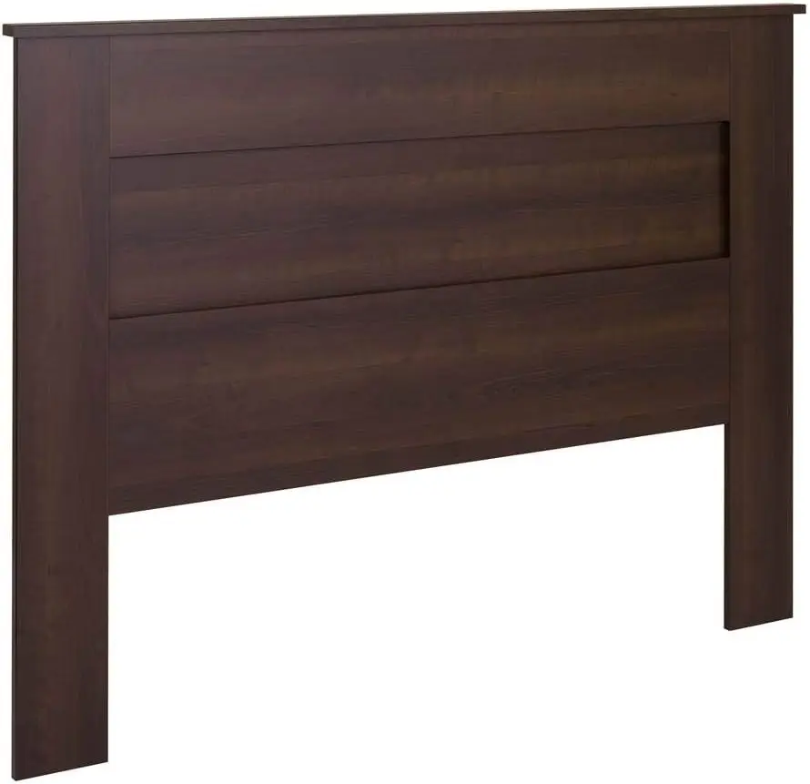 

Stylish Flat Wood Panel Headboard for Queen Size Beds, Simplistic Wooden Queen Headboard 2.25" D x 64.5" W x 48" H, Espresso