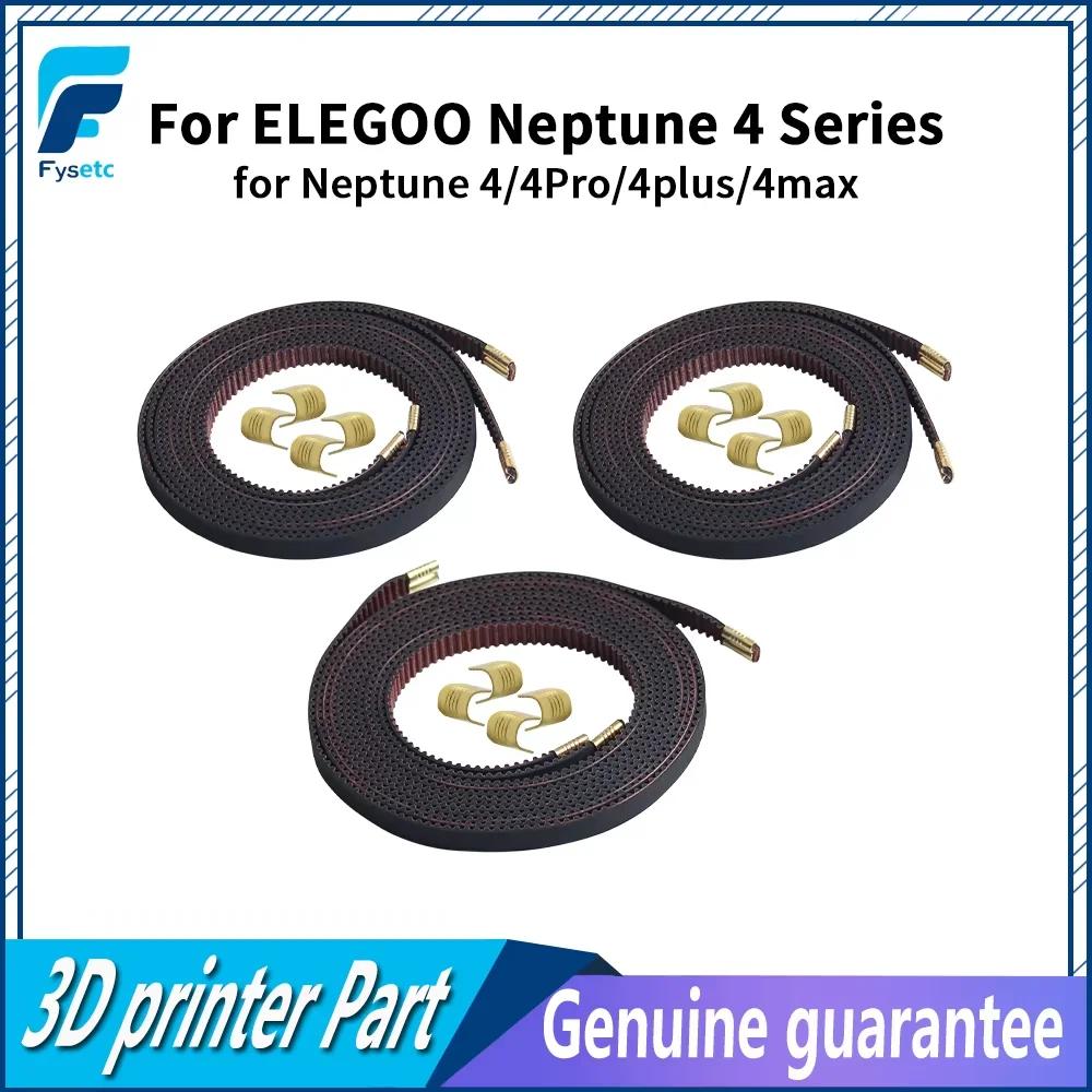 Belt for ELEGOO Neptune 4 Series 2GT Open Timing Belt Non-slip Drive Sync Belt Rubber X+Y axis for Neptune 4/4 Pro/4 Plus/4 Max