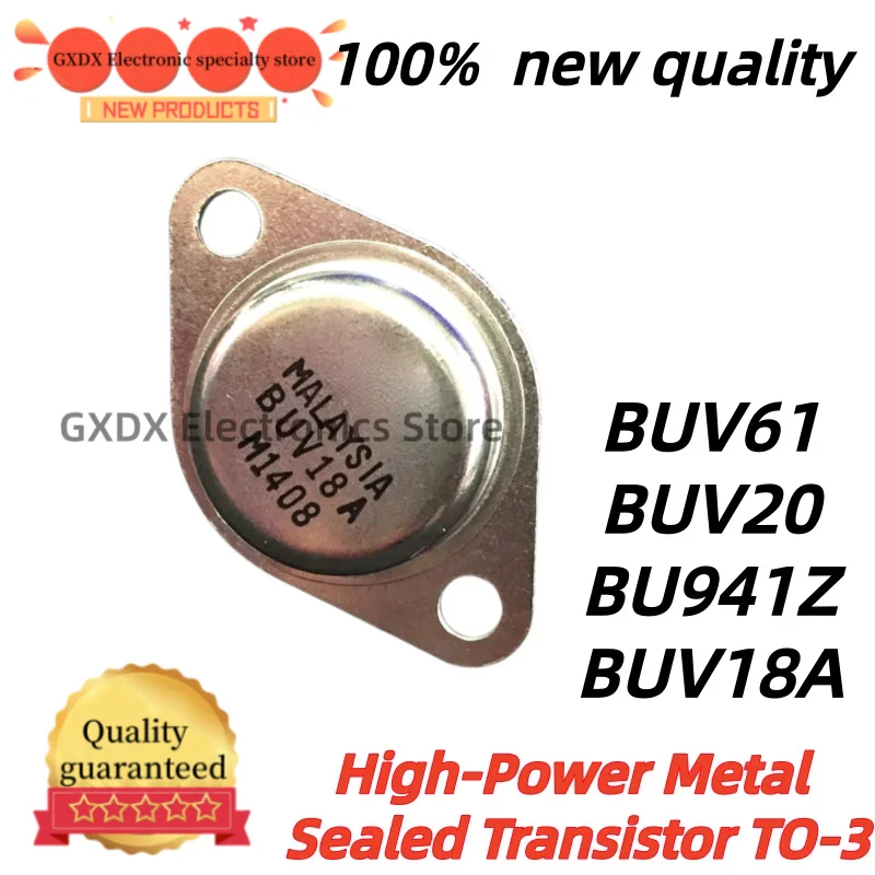 2-5piezas/lote 100% nuevo quality TO3 BU941Z BUV18A BUV20 BUV61 High-Power Metal Sealed Transistor TO-3