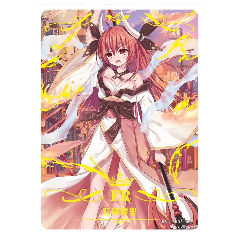 Goddess Story 10M03 FR series cartoon Bronzing board game toy card Anime character collection flash card Christmas birthday gift